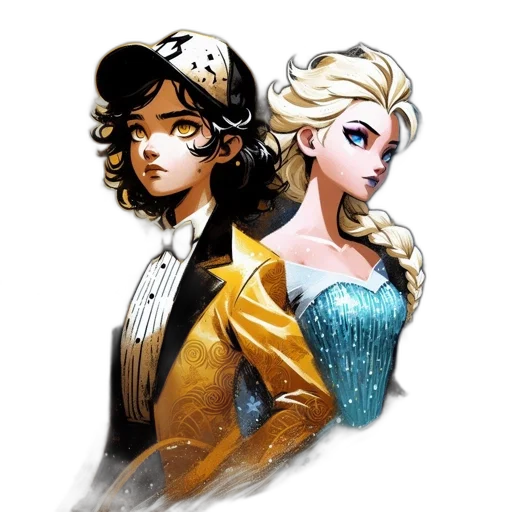 comic book art, concept art, cartoon, fantasy art transparent PNG cut-out