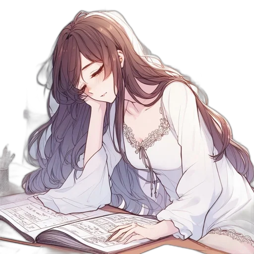 dress, crown, watercolor, anime transparent PNG cut-out