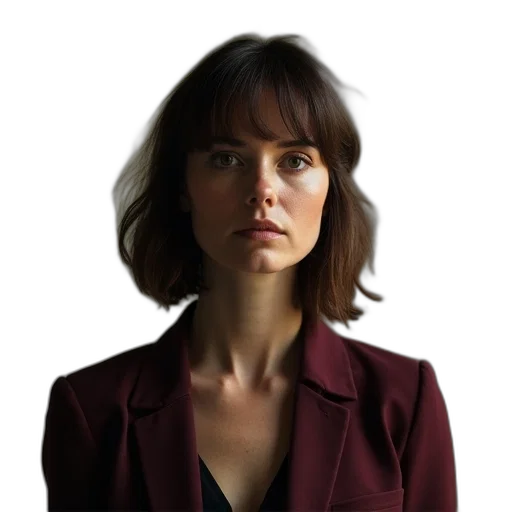jacket, face, dress, staff transparent PNG cut-out