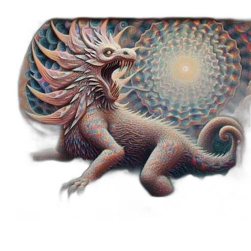 dragon, creature, animal, staff transparent PNG cut-out