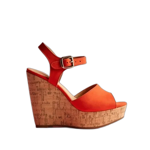shoes, 3d render, pink, orange transparent PNG cut-out