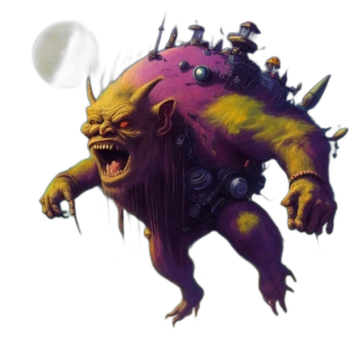 creature, dragon, staff, concept art transparent PNG cut-out