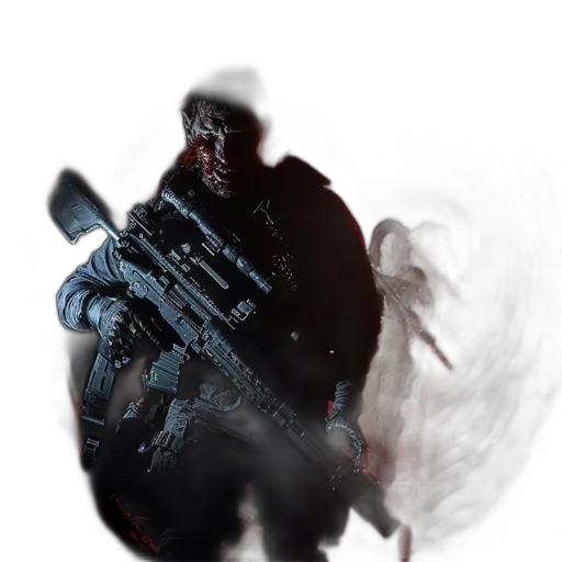 weapon, staff, creature, robot transparent PNG cut-out