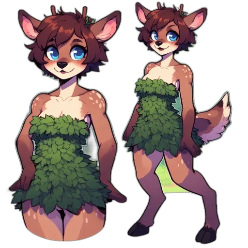 dress, creature, flower, pixel art transparent PNG cut-out