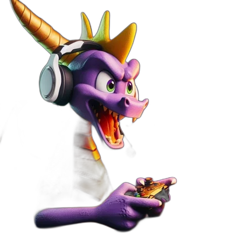 dragon, staff, crown, weapon transparent PNG cut-out