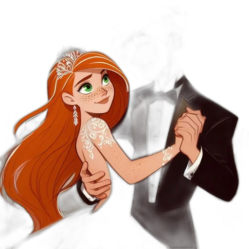 dress, crown, concept art, cartoon transparent PNG cut-out