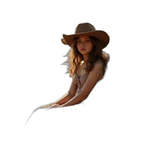 hat, hair, staff, jewelry transparent PNG cut-out