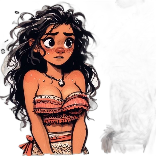 dress, concept art, watercolor, comic book art transparent PNG cut-out