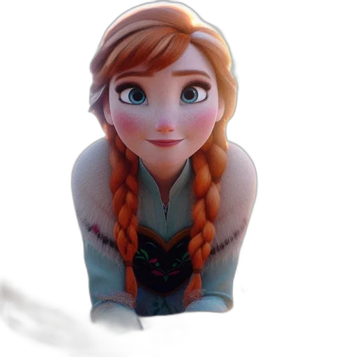 face, dress, crown, staff transparent PNG cut-out