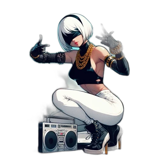 robot, comic book art, cyberpunk, concept art transparent PNG cut-out