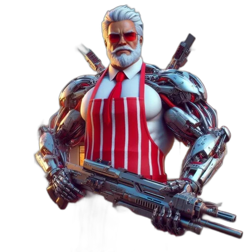weapon, robot, food, staff transparent PNG cut-out