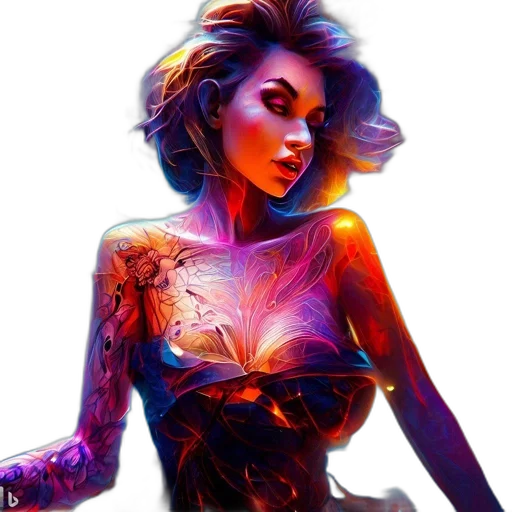 dress, jewelry, cyberpunk, concept art transparent PNG cut-out