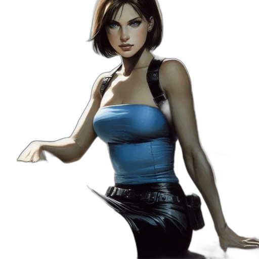 comic book art, concept art, fantasy art, photorealistic transparent PNG cut-out