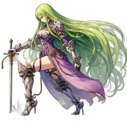 sword, weapon, staff, dress transparent PNG cut-out