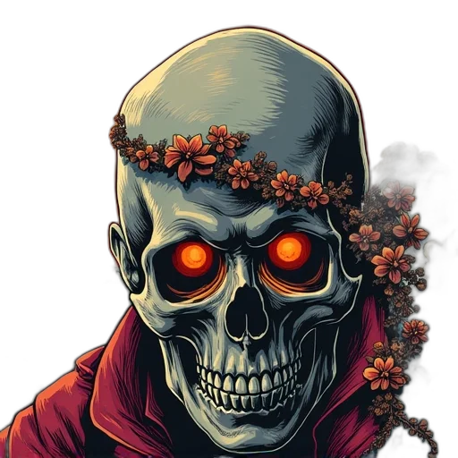 mask, face, flower, robot transparent PNG cut-out