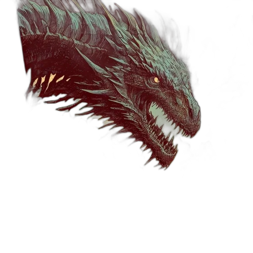 dragon, creature, animal, mask transparent PNG cut-out