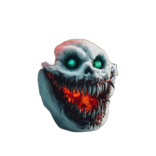 mask, creature, face, 3d render transparent PNG cut-out