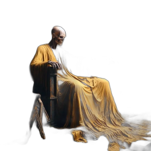 dress, crown, staff, furniture transparent PNG cut-out