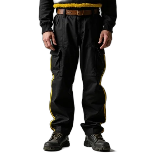 jacket, staff, cyberpunk, black transparent PNG cut-out