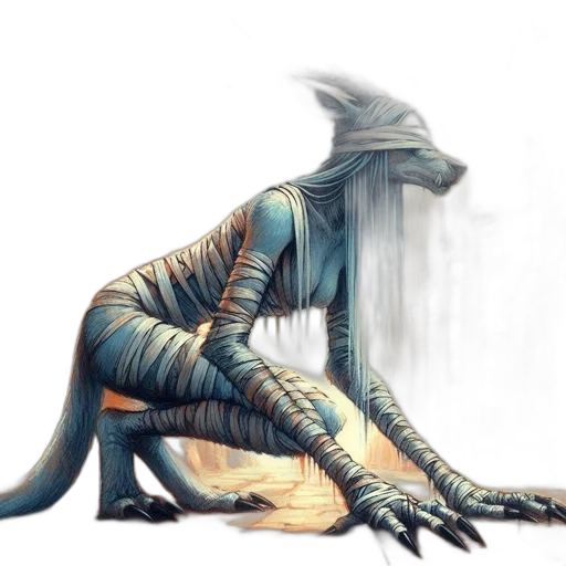 creature, dragon, animal, staff transparent PNG cut-out