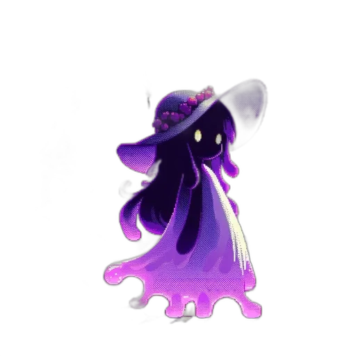 staff, hat, creature, dress transparent PNG cut-out