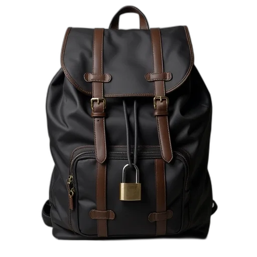 samson, checkpoint, backpack, padlock transparent PNG cut-out