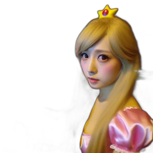 crown, face, dress, 3d render transparent PNG cut-out
