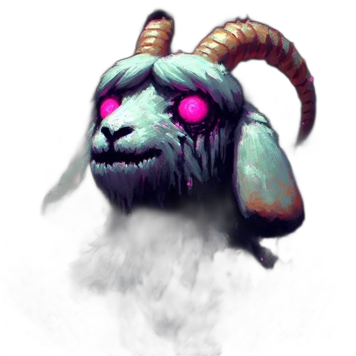 creature, mask, staff, dragon transparent PNG cut-out