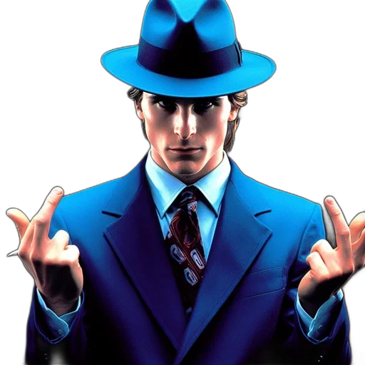 hat, face, jacket, staff transparent PNG cut-out