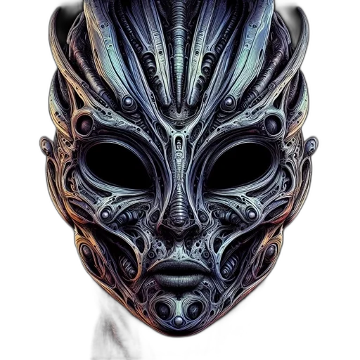 mask, face, creature, crown transparent PNG cut-out