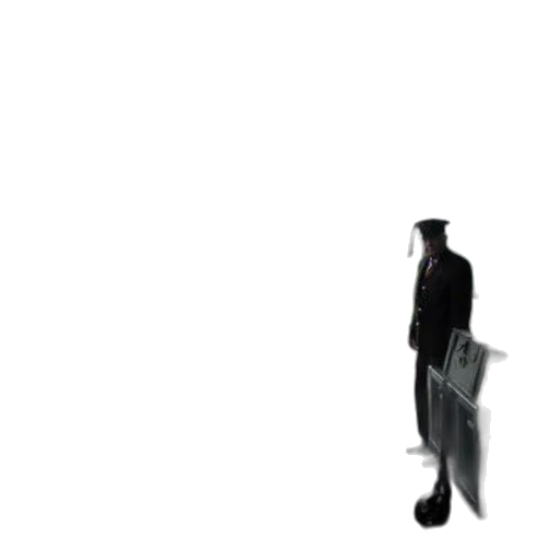 staff, robot, umbrella, jacket transparent PNG cut-out