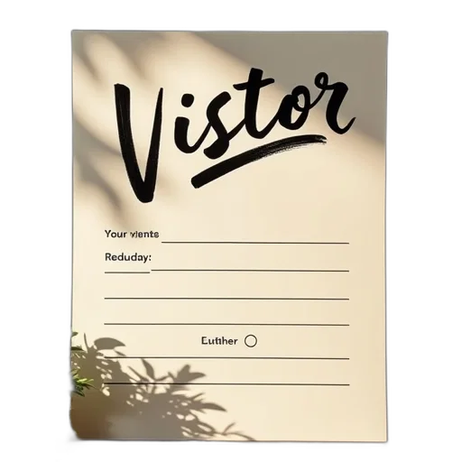 visitor, sign, sheet transparent PNG cut-out