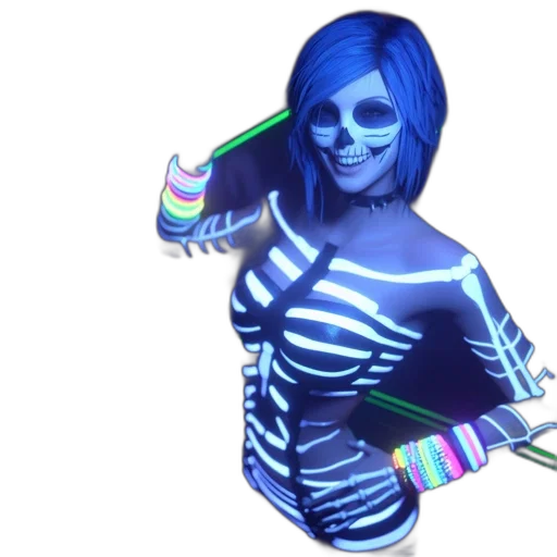 staff, vaporwave, 3d render, concept art transparent PNG cut-out