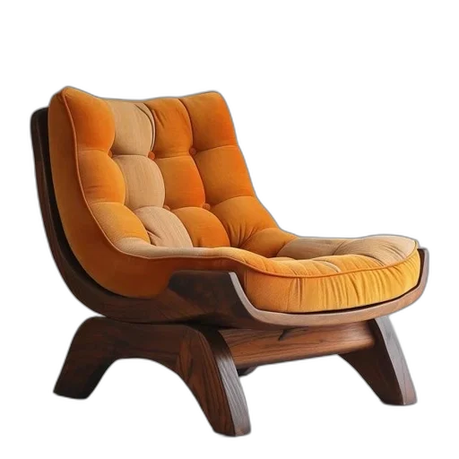 furniture, 3d render, photorealistic, earth tones transparent PNG cut-out
