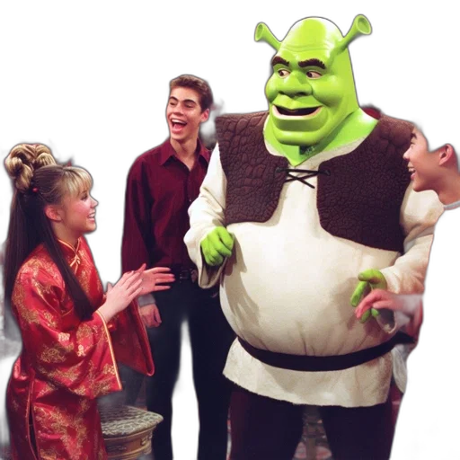 scene, evoking, asia, shrek transparent PNG cut-out