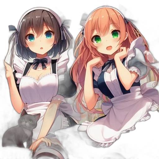dress, robot, weapon, staff transparent PNG cut-out