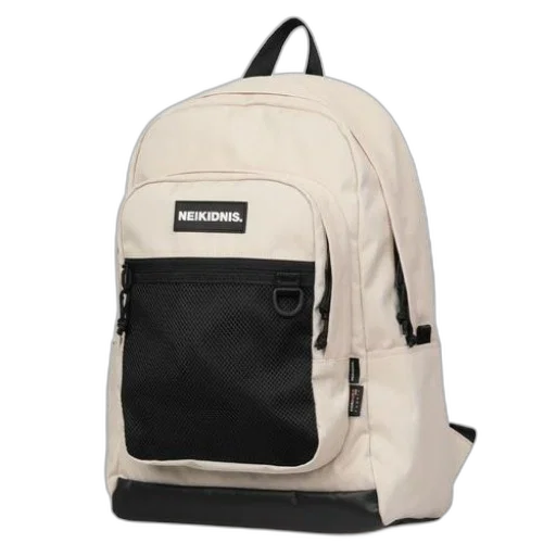 jacket, monochrome, beige, backpack transparent PNG cut-out