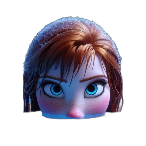 face, hair, mask, creature transparent PNG cut-out