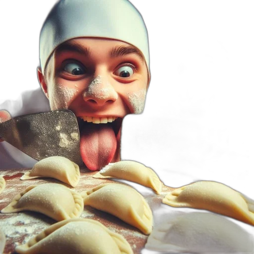 food, face, 3d render, concept art transparent PNG cut-out