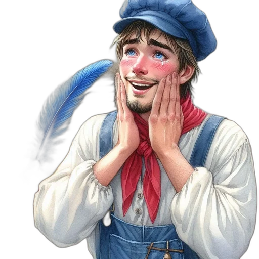 face, hat, staff, mask transparent PNG cut-out