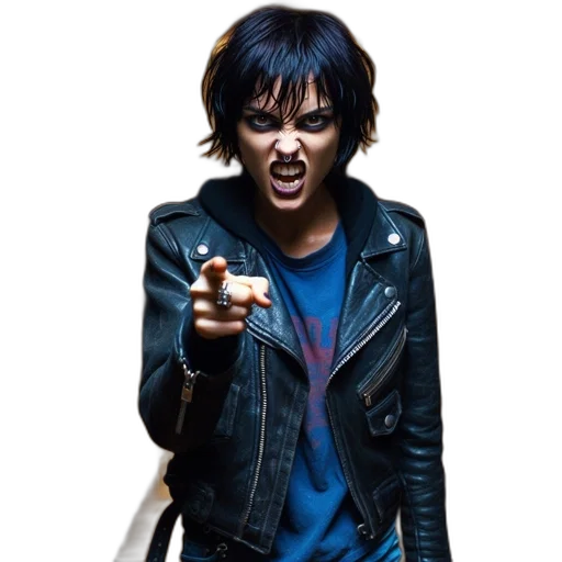 jacket, pierced, individual, expressing transparent PNG cut-out