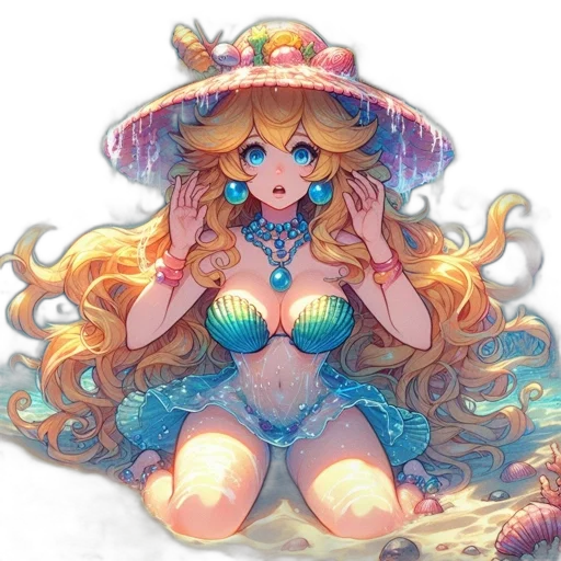 hat, dress, crown, creature transparent PNG cut-out
