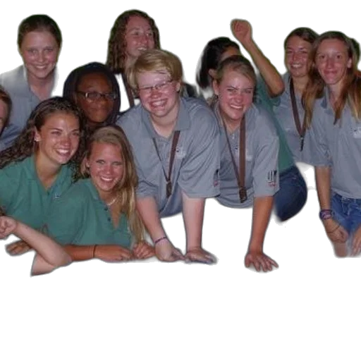 staff, hair, group, people transparent PNG cut-out