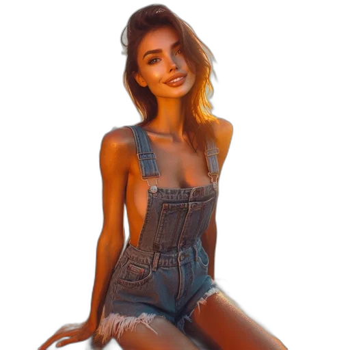 dress, jacket, face, hair transparent PNG cut-out