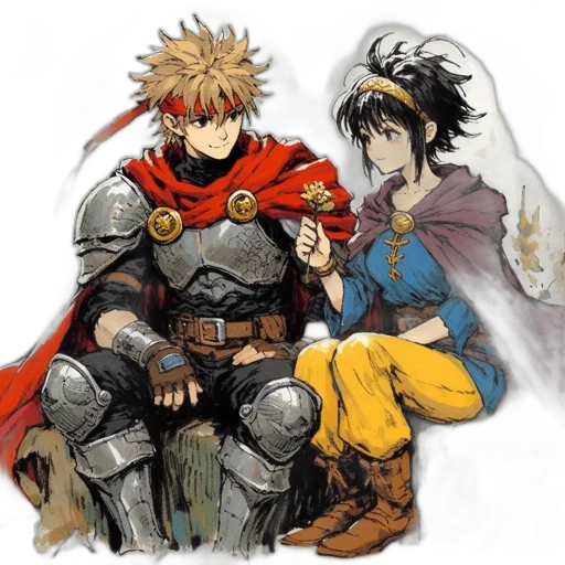 concept art, fantasy art, comic book art, pixel art transparent PNG cut-out