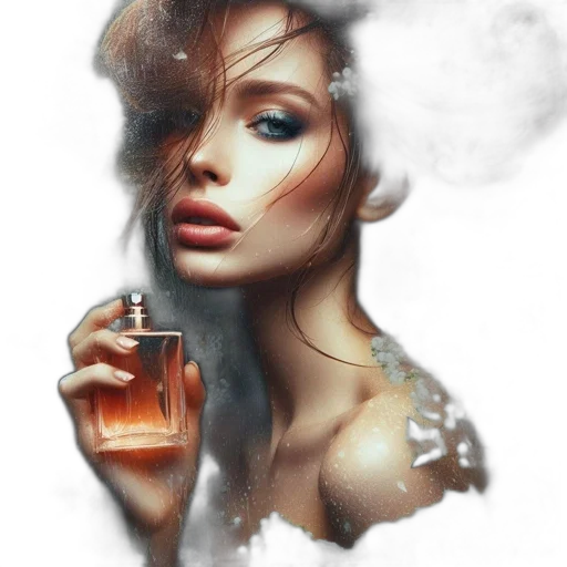 face, dress, photorealistic, fantasy art transparent PNG cut-out