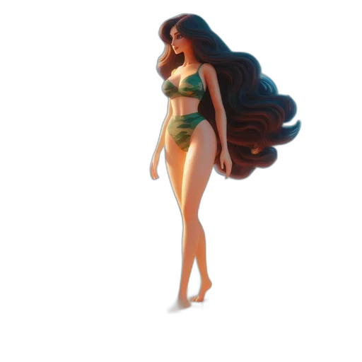 dress, 3d render, concept art, fantasy art transparent PNG cut-out