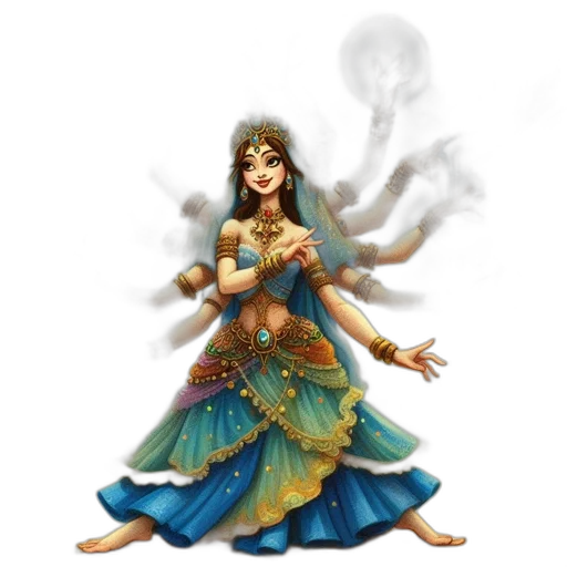 jewelry, dress, staff, fantasy art transparent PNG cut-out