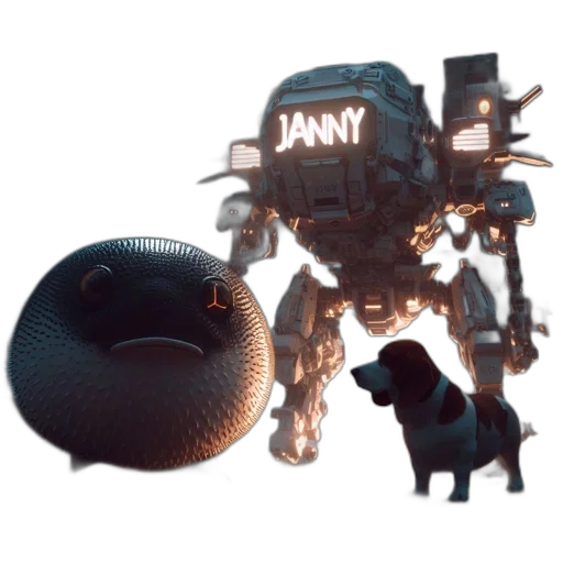 robot, animal, creature, weapon transparent PNG cut-out