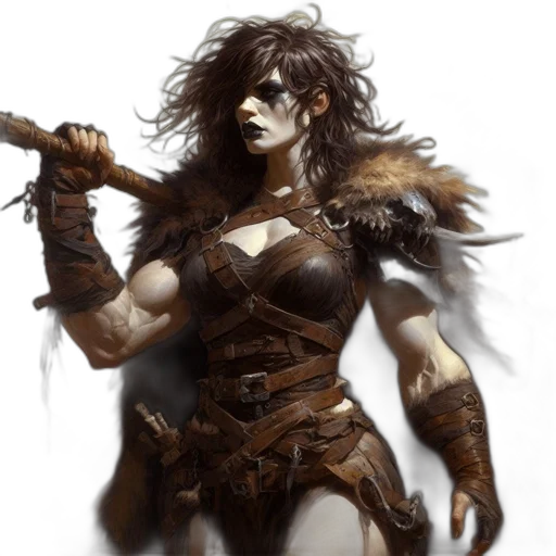 fantasy art, concept art, comic book art, photorealistic transparent PNG cut-out